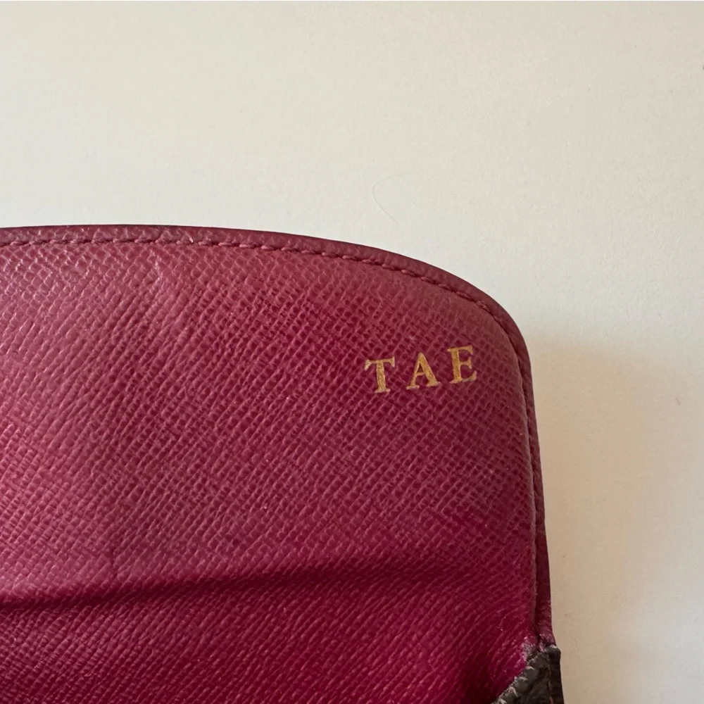 Louis Vuitton Monogram Canvas Emilie Brown Wallet - EUC with COA